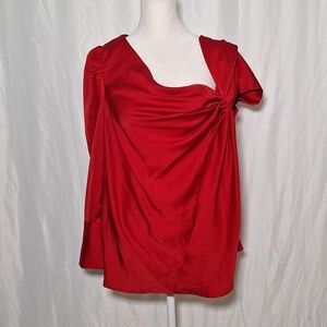 🍁7 avenue Red Color Your Life Top Size Medium NWT